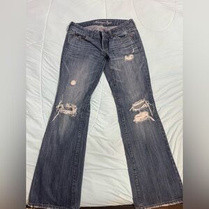 Distressed Blue Jeans for Women